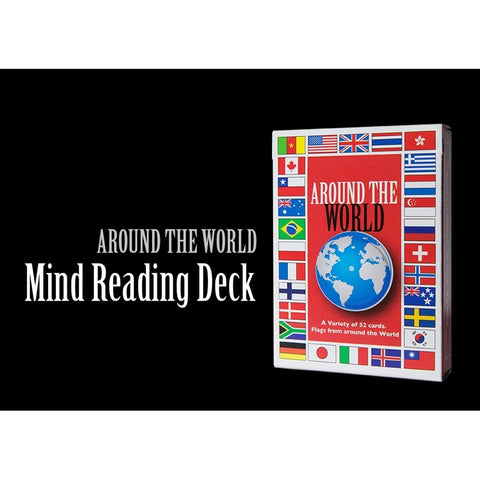 Around The World Mind Reading Deck of Playing Cards Poker Size Magic Trick