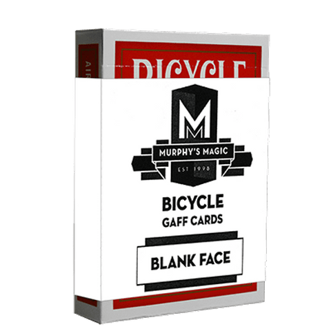 Blank Face Red Back Bicycle Deck of Gaff Playing Cards Poker Size