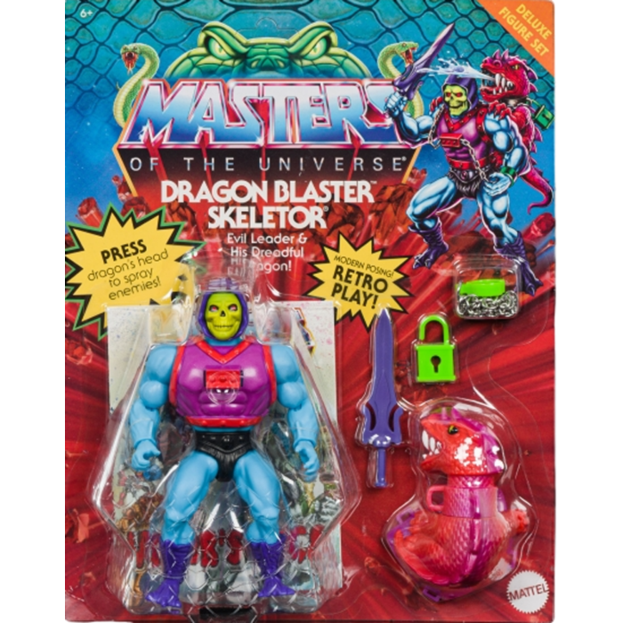 Masters Of The Universe Origins Dragon Blaster Skeletor Deluxe 5 1/2 Inch Action Figure