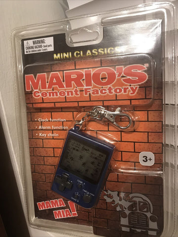 Mini Classics Mario’s Cement Factory Key Chain Game & Watch
