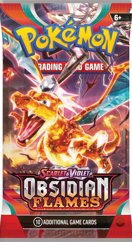 Pokemon TCG Scarlet and Violet Obsidian Flames 1 Booster Pack Factory Sealed