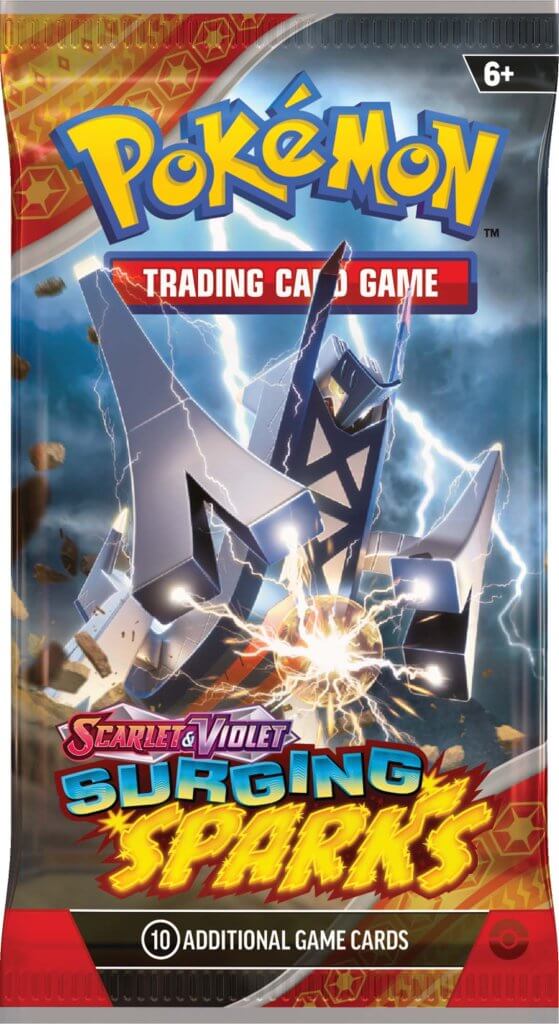 POKÉMON TCG Scarlet & Violet Surging Sparks 1 Booster Pack Factory Sea ...