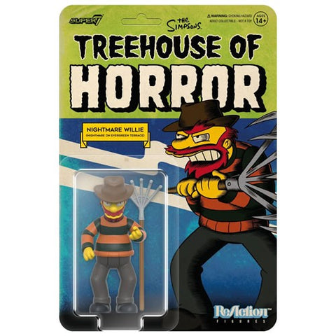 The Simpsons Tree House Of Horror Nightmare Willie 3 3/4 Inch ReAction Figure