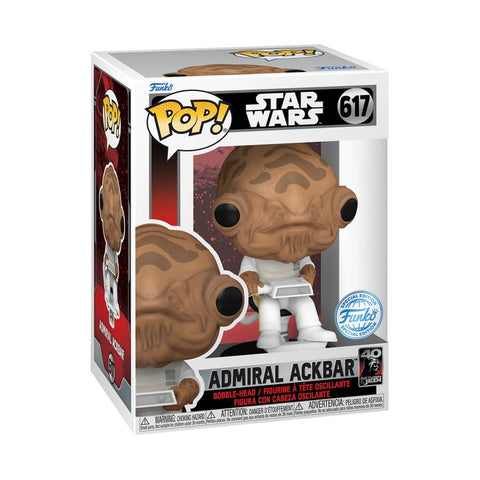 Star Wars Admiral Ackbar with Chair US Exclusive Pop! 617 Vinyl