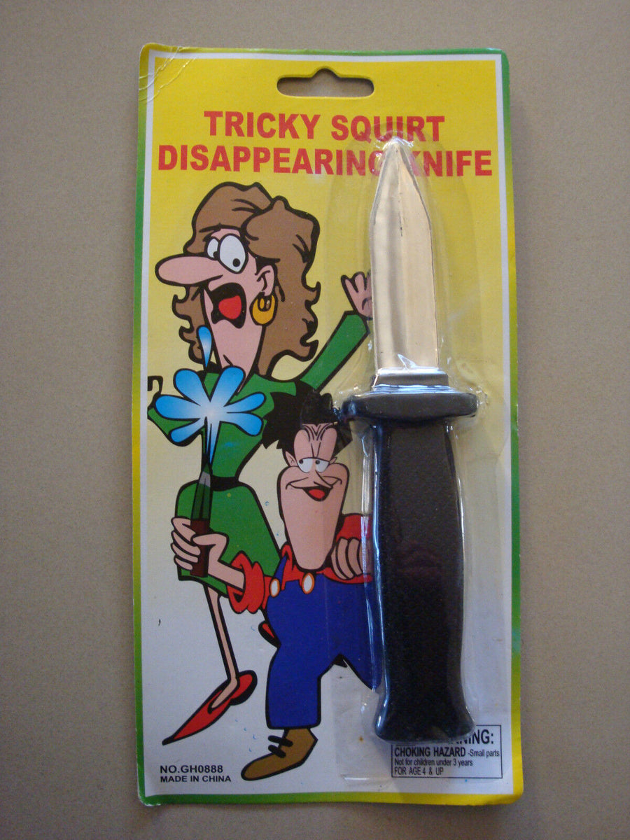 Tricky Squirt Knife Disappearing Blade Gag Toy Empire