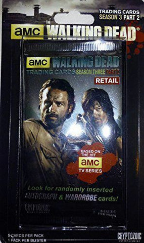 Walking Dead Trading Cards Season 3 Part 2 Blister 1 Pack Factory Sealed