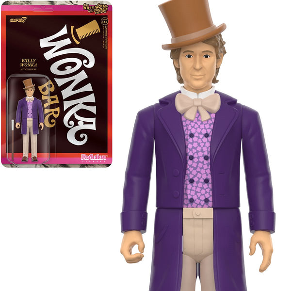 Willy Wonka and the Chocolate Factory Willy Wonka 3 3/4" Inch ReAction Action Figure PRE-ORDER