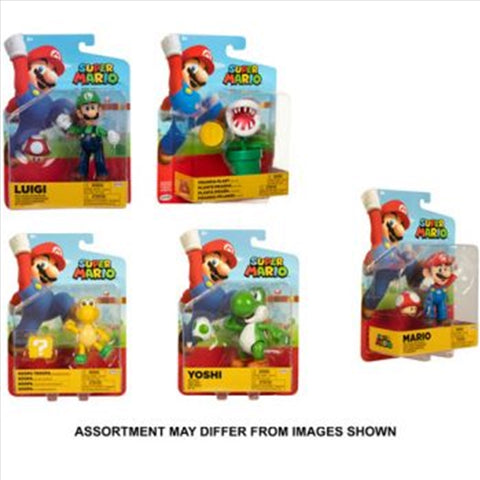 World of Nintendo Super Mario 4 Inch Action Figure Wave 29 One Piece Assorted Characters Available
