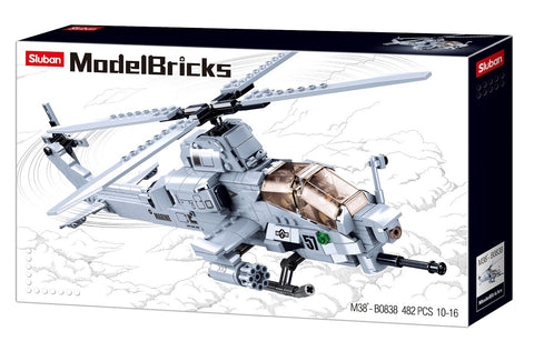 AH-1Z Attack Helicopter 482 Pcs M38-B0838 Building Blocks