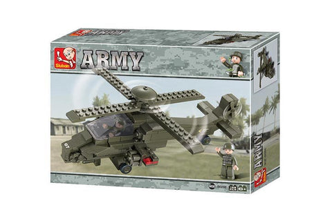Army Hind Helicopter 199 Pcs M38-B0298 Building Blocks