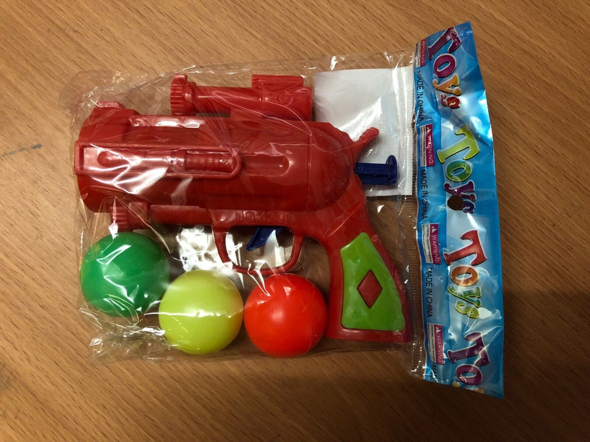 Ball Gun With 3 Balls Assorted Colours Available Toy Empire
