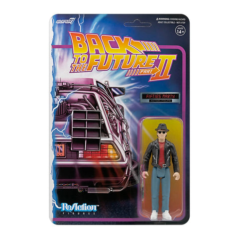 Back To The Future II Marty McFly 1950s 3 3/4 Inch Reaction Action Figure
