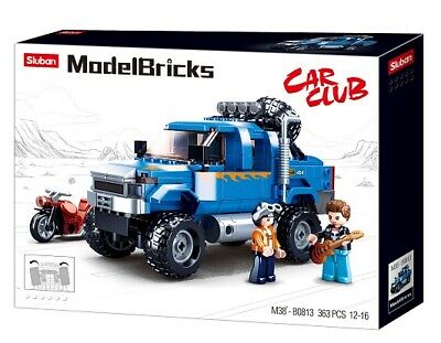 Car Club 4WD Blue Vehicle 363 Pcs M38-B0813 Building Blocks