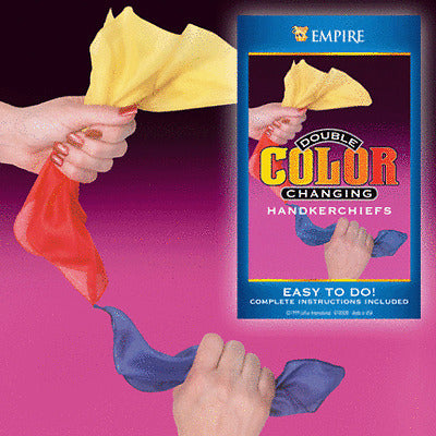 Double Color Changing Handkerchiefs Magic Trick