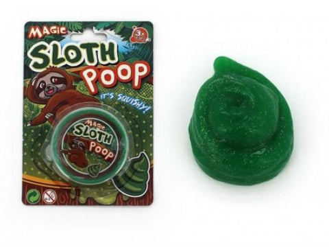 Magic Sloth Poop Putty 40 Grams Tub Sparkly Green