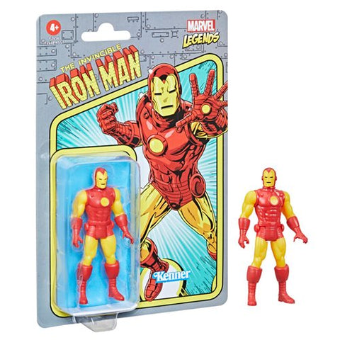 Marvel Legends Retro 375 Collection Invincible Iron Man 3 3/4 Inch Action Figure