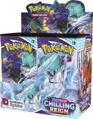 Pokemon TCG Sword And Shield Chilling Reign Booster Box Factory Sealed