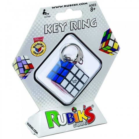 Rubik's Cube Key Ring 3 X 3 Six Sided Puzzle
