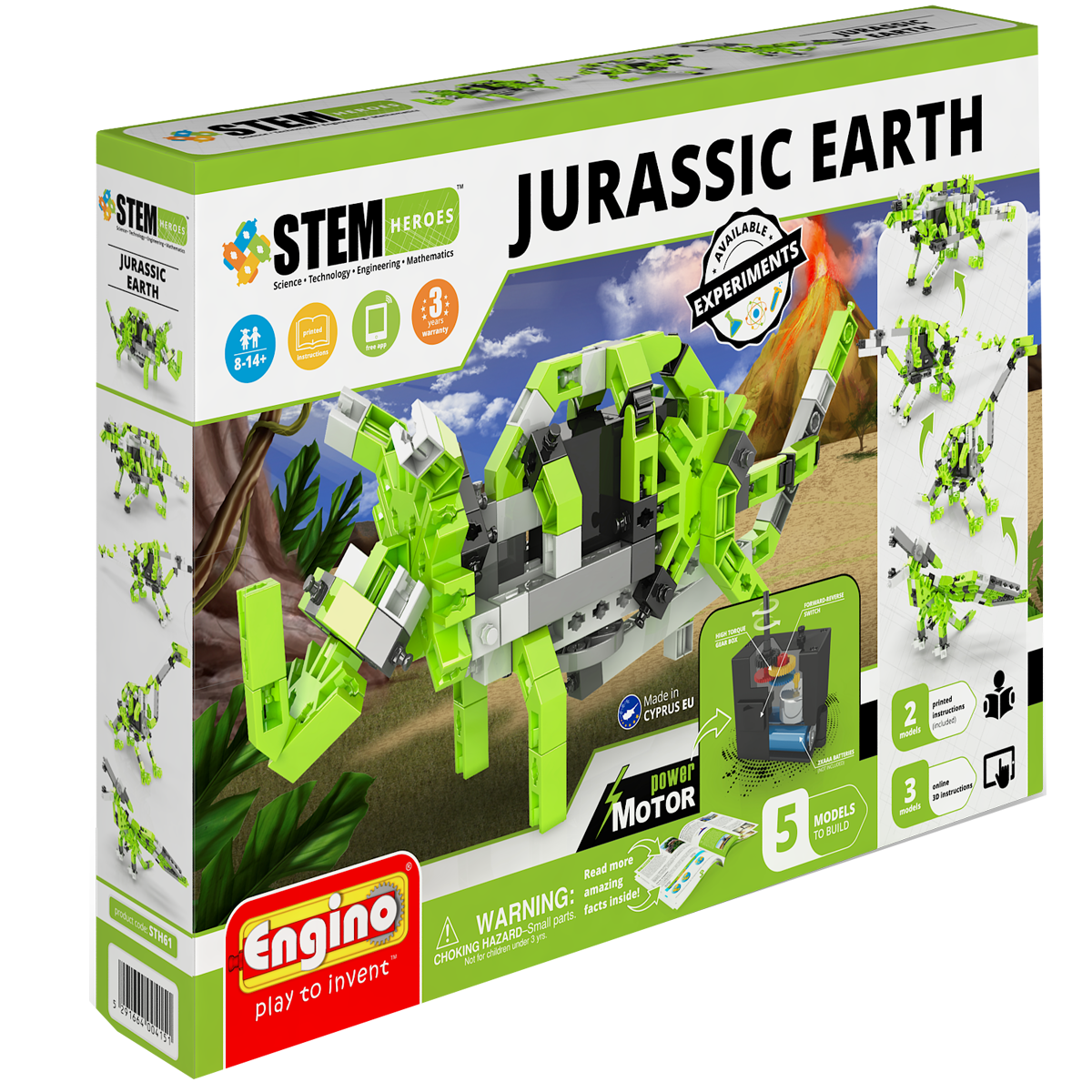 STEM Hero Jurassic Earth Motorized Models