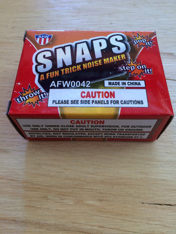 Snaps Pop Pop 5 Small Boxes Of 50 Snaps Pieces Per Box Trick Noise Maker