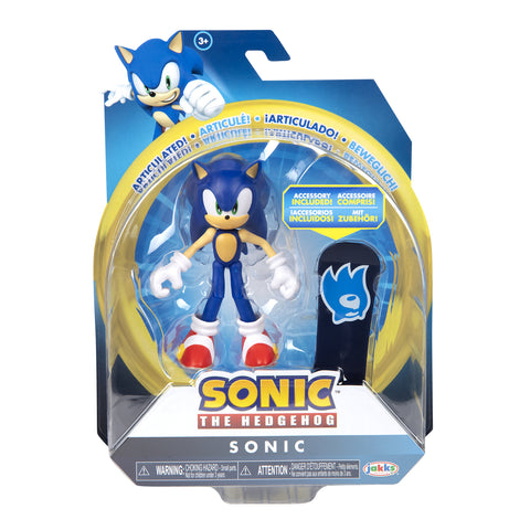Sonic The Hedgehog 4 Inch Action Figure With Accessory Wave 4.5 1 Piece Assorted Characters Available