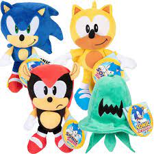 Sonic The Hedgehog 9" Inch Basic Plush Wave 7 One Piece Assorted Characters Available