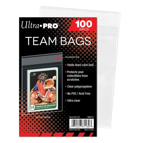 Ultra Pro Team Bags Resealable 100ct