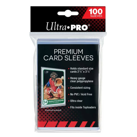 Ultra Pro Poly Bags 2 1/2" X 3 1/2" Premium Card Sleeves 100 ct