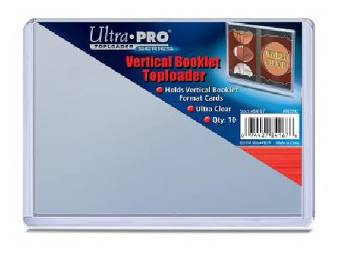 Ultra Pro Vertical Booklet Toploader 5.5" X 4" 10 Pack