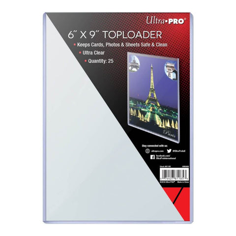 Ultra Pro Toploader 6" X 9" 25 Pack