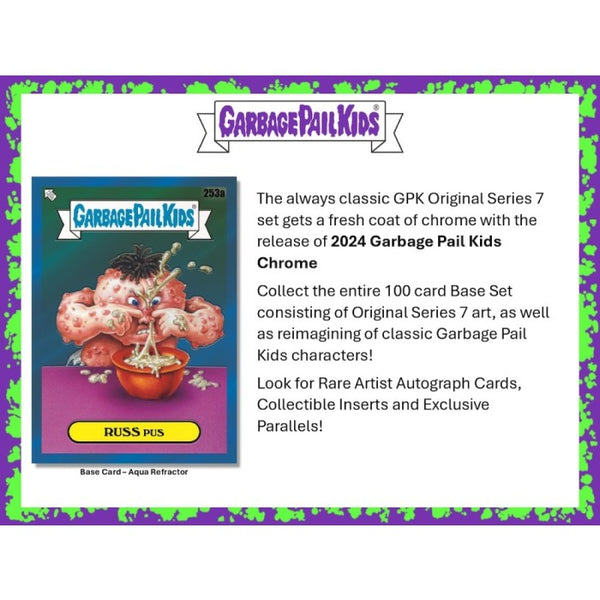2024 Topps Chrome Garbage Pail Kids Vol 7 Value Blaster Box Factory Sealed