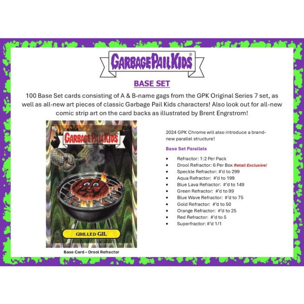 2024 Topps Chrome Garbage Pail Kids Vol 7 Value Blaster Box Factory Sealed