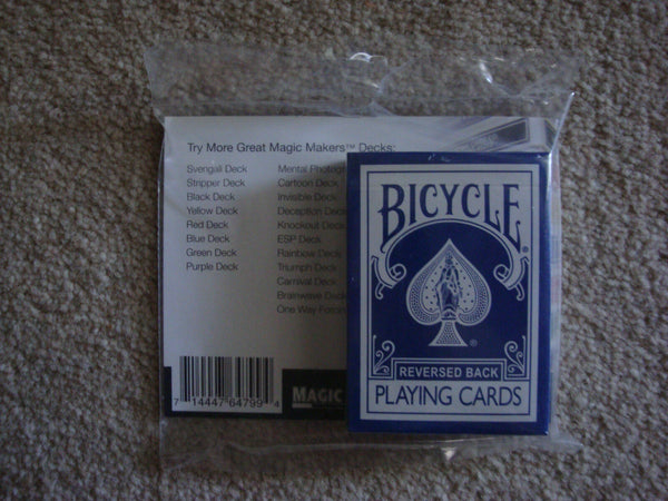 Bicycle Blue Reversed Back Deck of Playing Cards Poker Size