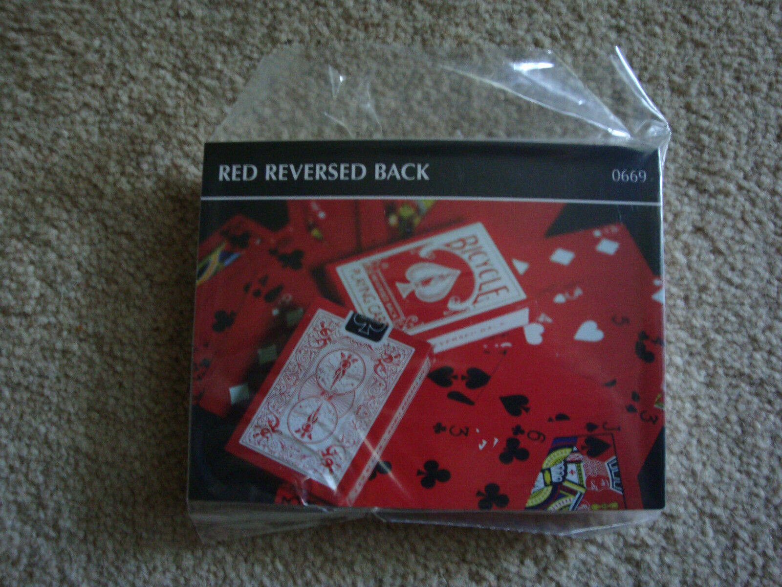Bicycle Red Reversed Back Deck of Playing Cards Poker Size