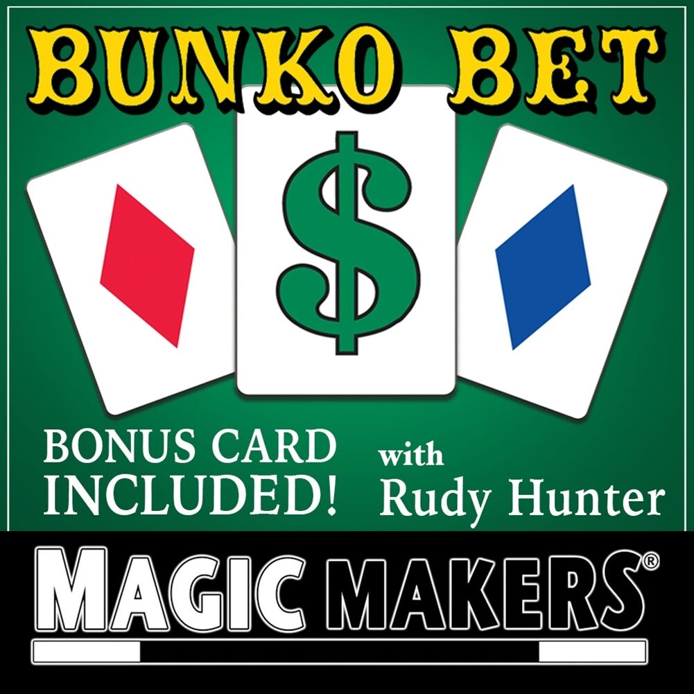 Bunko Bet DVD With Special Cards by Rudy Hunter Magic Trick