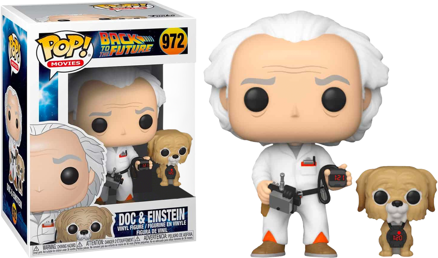 Back to the Future Doc with Einstein Pop! 972 Vinyl