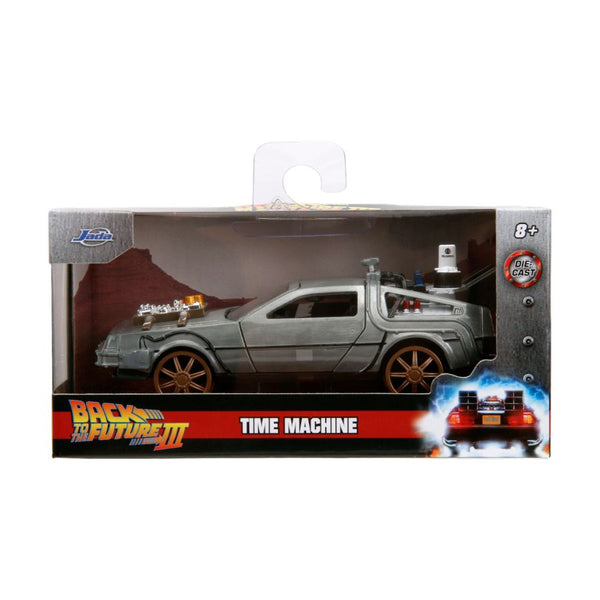 Back To The Future 3 Delorean (Railroad Wheels) 1:32 Scale Die-Cast Vehicle