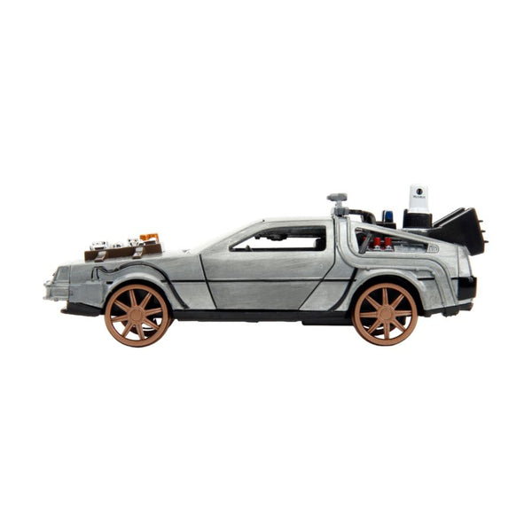 Back To The Future 3 Delorean (Railroad Wheels) 1:32 Scale Die-Cast Vehicle