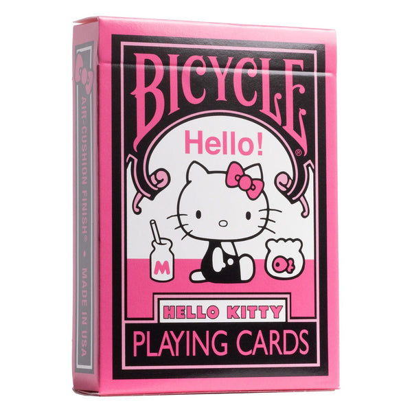 Hello Kitty Black & Pink Bicycle Deck of Playing Cards Poker Size