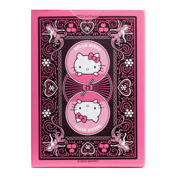 Hello Kitty Black & Pink Bicycle Deck of Playing Cards Poker Size