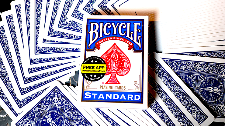 Bicycle Standard Blue Poker Size Deck of Playing Cards