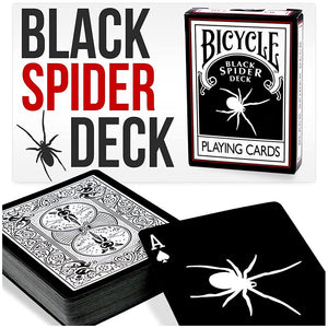 Black Spider Deck Bicycle Playing Cards Poker Size