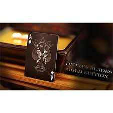 Blades Gold Edition Deck of Playing Cards Poker Size