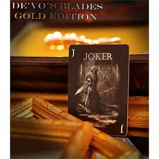 Blades Gold Edition Deck of Playing Cards Poker Size