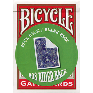 Blank Face Blue Back Bicycle Deck of Gaff Playing Cards Poker Size