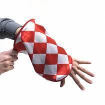 Change Bag Diamond with Zipper (Red/White) by Bazar de Magia Magic Trick