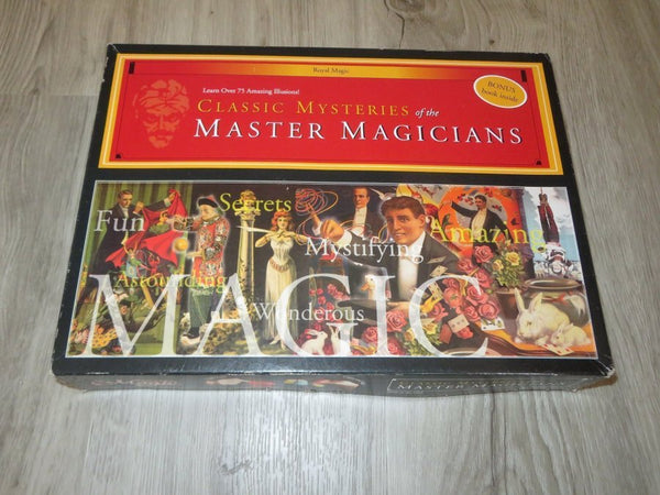 Classic Mysteries of the Master Magicians Set With Instruction Book Magic Tricks