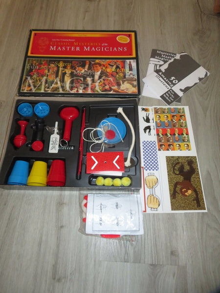 Classic Mysteries of the Master Magicians Set With Instruction Book Magic Tricks