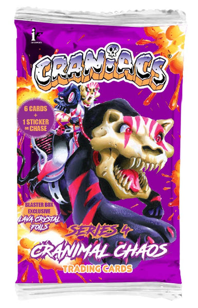 Craniacs Series 4 Trading Cards 1 Booster Pack Factory Sealed