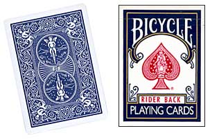 Double Back Blue/Blue Bicycle Deck of Gaff Playing Cards Poker Size